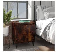 Bed Cabinet with Metal Legs Nightstand Side Table Bedroom Bed Table vidaXL
