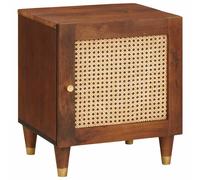 Bedside Cabinet Solid Acacia wood Nightstand Bedroom Furniture Table vidaXL