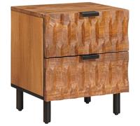 vidaXL Bedside Cabinet Brown 40 x 33 x 46 cm Solid Mango Wood
