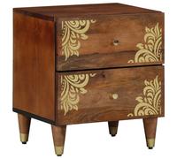 vidaXL Bedside Cabinet Honey Brown 40 x 33 x 46 cm Solid Mango Wood, Brown