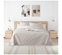 Bedside cabinet solid pinewood natural 40x31x50 cm unfinished rustic nightstand