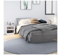 Bedside Cabinet Solid Pinewood White 40x34x40 cm 2-Shelf Pair Modern Style Set.