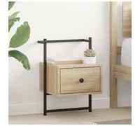 Bedside Cabinet Sonoma Oak 35x30x51cm Engineered Wood Rustic with Drawer Legs