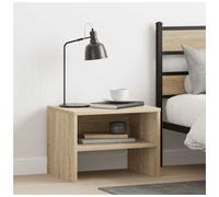 Bedside cabinet Sonoma Oak 40x30x30cm Engineered Wood with Shelf Storage Slim