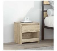 Bedside Cabinet Sonoma Oak 40x30x39cm Engineered Wood 1 Drawer Compact Stylish