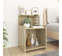 Bedside Cabinet Sonoma Oak 40x35x60 cm Engineered Wood 1 Shelf Modern Compactly