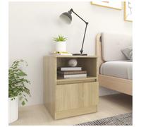 Bedside Cabinet Sonoma Oak 40x40x50 cm Engineered Wood 1 Drawer Rustic Charm New