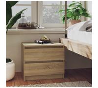 Bedside Cabinet Sonoma Oak 50x40x43.5cm Engineered Wood 1 Drawer Rustic Small UK