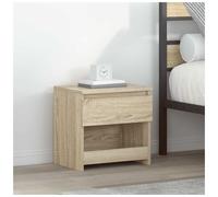 Bedside Cabinet Sonoma Oak Engineered Wood 40x30x39cm 1 Drawer Nightstand Small