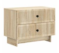 vidaXL Bedside Cabinet Sonoma Oak 62 x 34.5 x 47.5 cm Engineered Wood