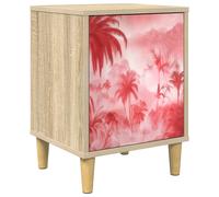 Bedside Cabinet Sonoma Oak Engineered Wood Nightstand Bedroom Furniture vidaXL