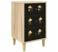 Bedside Cabinet Sonoma Oak Engineered Wood Nightstand Bedroom Furniture vidaXL