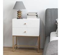 Bedside Cabinet Table Bedroom Drawers Freestanding Nightstand Storage Unit
