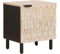 Bedside Cabinet Table Solid Mango Wood Bedroom Nightstand Storage Unit