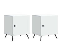 Bedside Cabinet Engineered Wood Nightstand Table Vintage Storage Small vidaXL