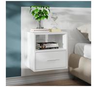 (high gloss white, 1) vidaXL 1/2x Wall Bedside Cabinet Home Bed Cabinet Furniture Multi Colours