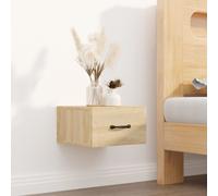 Bedside Cabinet Wall-mounted Sonoma Oak 35x35x20cm Engineered Wood Slim Drawers