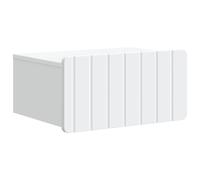 Bedside Cabinet Wall Mounted White Engineered Wood 49x34.5x24 cm Slim 1 Drawer