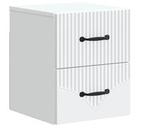 Wall-Mounted Bedside Cabinet Engineered Wood Table Bedroom Furniture vidaXL