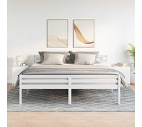 Bedside Cabinet White 40x36x50 cm Engineered Wood 2-Drawer Nightstand Modern UK