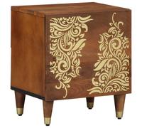 vidaXL Bedside Cabinet with Door Honey Brown 40 x 33 x 46 cm, Brown