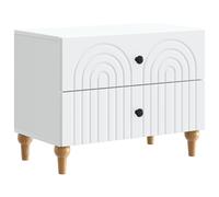 Bedside Cabinet with Drawer Engineered Wood Modern Bedroom Table Small vidaXL