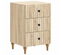 Bedside Cabinet with Drawer Engineered Wood Modern Furniture Bedroom vidaXL