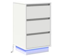 Bedside Cabinet with Drawer Engineered wood Modern Nightstand Small vidaXL