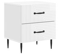 vidaXL Bedside Cabinet White 43 x 34.5 x 47.5 cm Engineered Wood