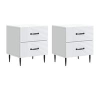 Bedside Cabinet with Drawer Engineered Wood Modern Nightstand Vintage vidaXL