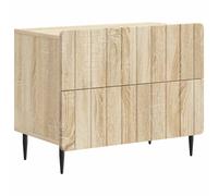 Bedside Cabinet with Drawer Engineered Wood Nightstand Table Modern vidaXL