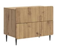 Bedside Cabinet with Drawer Engineered Wood Nightstand Table Modern vidaXL