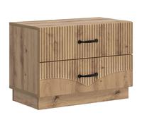 Bedside Cabinet 2-Drawer Grey Sonoma 62 x 34.5 x 44.5 cm Engineered Wood Modern