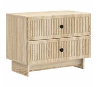 vidaXL Bedside Cabinet Grey Sonoma 62 x 34.5 x 47.5 cm Engineered Wood