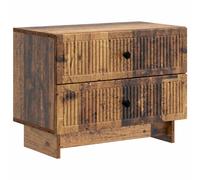 Bedside Cabinet with Drawer Engineered Wood Nightstand Table Storage vidaXL