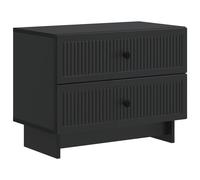Bedside Cabinet with Drawer Engineered Wood Nightstand Table Storage vidaXL