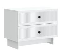 vidaXL Bedside Cabinet White 62 x 34.5 x 47.5 cm Engineered Wood