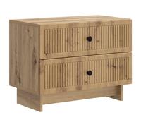 Bedside Cabinet with Drawer Engineered Wood Nightstand Table Storage vidaXL