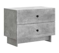 Bedside Cabinet with Drawer Engineered Wood Nightstand Table Storage vidaXL