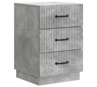 vidaXL Bedside Cabinet Concrete Grey 43 x 41 x 63.5 cm Engineered Wood