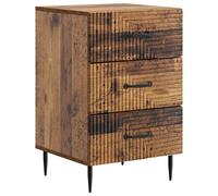 vidaXL Bedside Cabinet with Drawer High Gloss White 43 x 41 x 66.5 cm