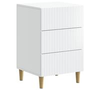 Bedside Cabinet with Drawer Engineered Wood Table Nightstand Compact vidaXL
