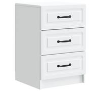 Bedside Cabinet with Drawer Engineered Wood Table Stand Nightstand Side vidaXL