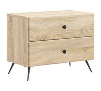 vidaXL Bedside Cabinet with Drawer Concrete Grey 62 x 34.5 x 47.5 cm