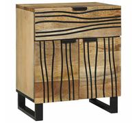 Bedside Cabinet with Drawer Solid Acacia wood Nightstand Rustic Table vidaXL