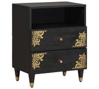 Bedside Cabinet with Drawer Solid Mango Wood Nightstand Modern Wooden vidaXL