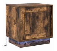 Bedside Cabinet with Engineered wood Bedside Table Small Nightstand vidaXL