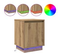 vidaXL Bedside Cabinet Concrete grey 39 x 34.5 x 50 cm Engineered wood