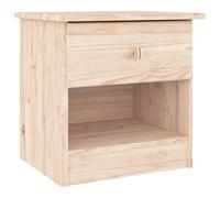 Bedside Cabinet Wooden Nightstand Bedside Table ALTA Solid Wood Pine vidaXL