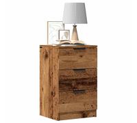 Bedside Cabinets 2 pcs Old Wood 40x36x65 cm Engineered Wood Berkfield Home Brown One Size